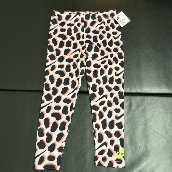 NWT Nike Leopard Print Leggings & Tunic Set Girls Size 6 - Picture 3 of 3